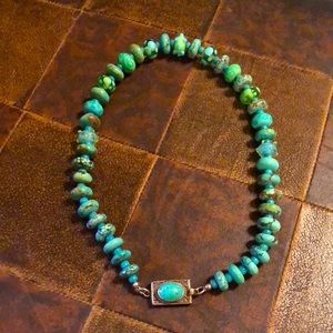 Glass Bead Necklace Turquoise